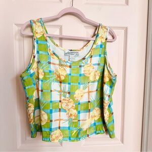 Silk pineapple moon tank